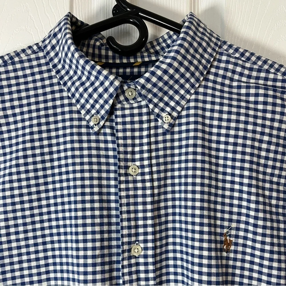 Ralph Lauren Blue Gingham Oxford Shirt XXL